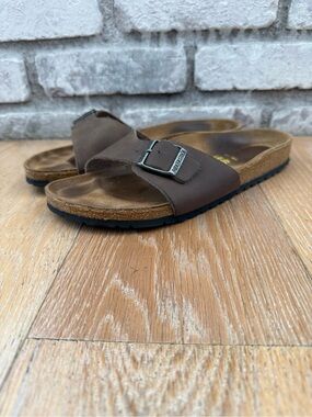 Birkenstock Brown Oiled Leather Madrid Men/Women
